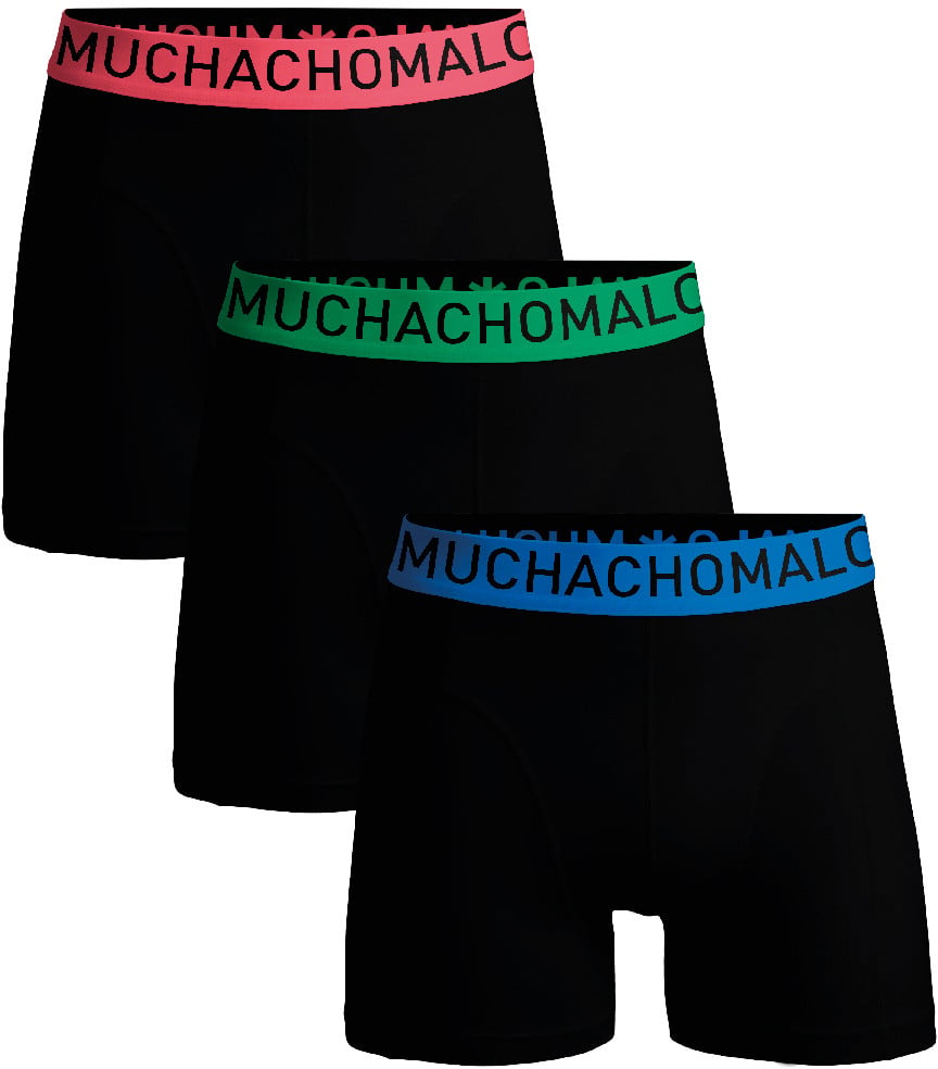 Muchachomalo Boxershorts 3-Pack Multicolor. Zwart