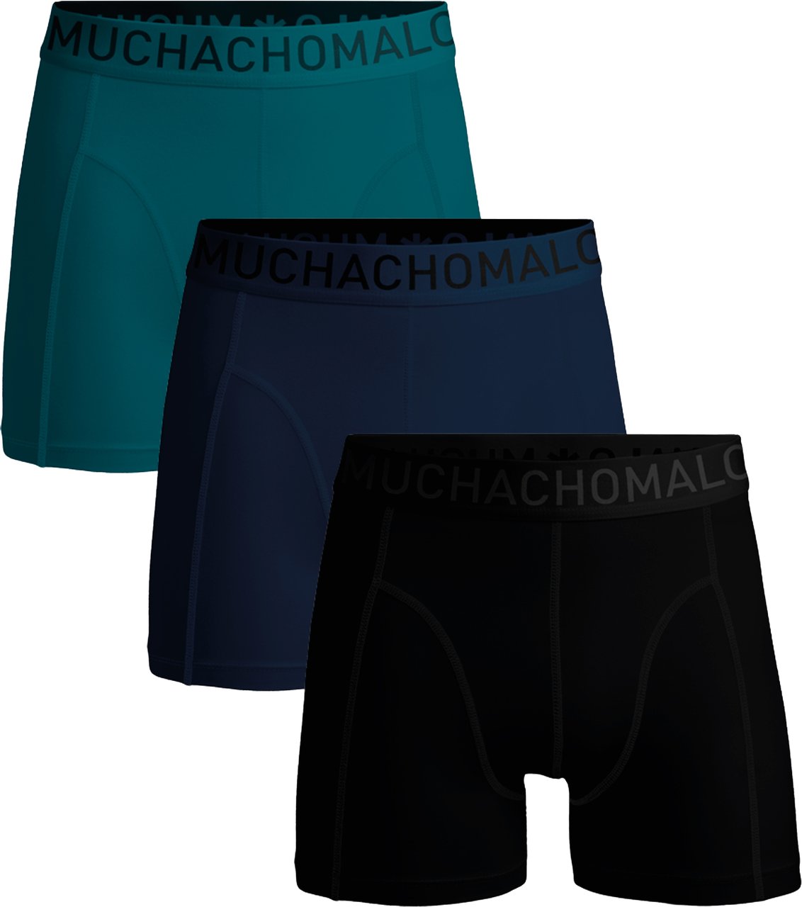 Muchachomalo Boxershorts 3-Pack Multicolor. Zwart