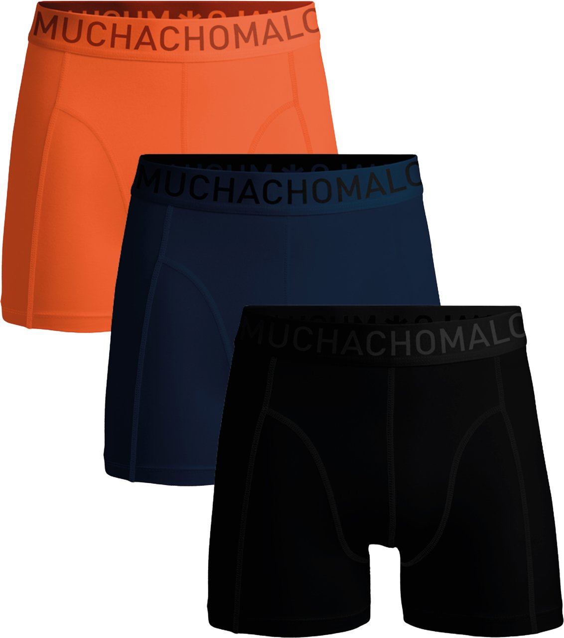 Muchachomalo Boxershorts 3-Pack Multicolor. Zwart