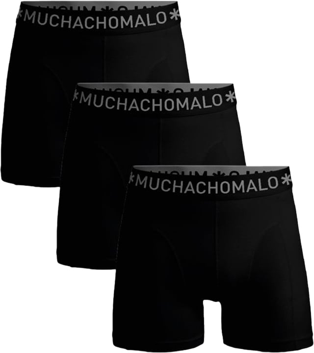 MUCHACHOMALO 3-Pack Microfiber Zwart