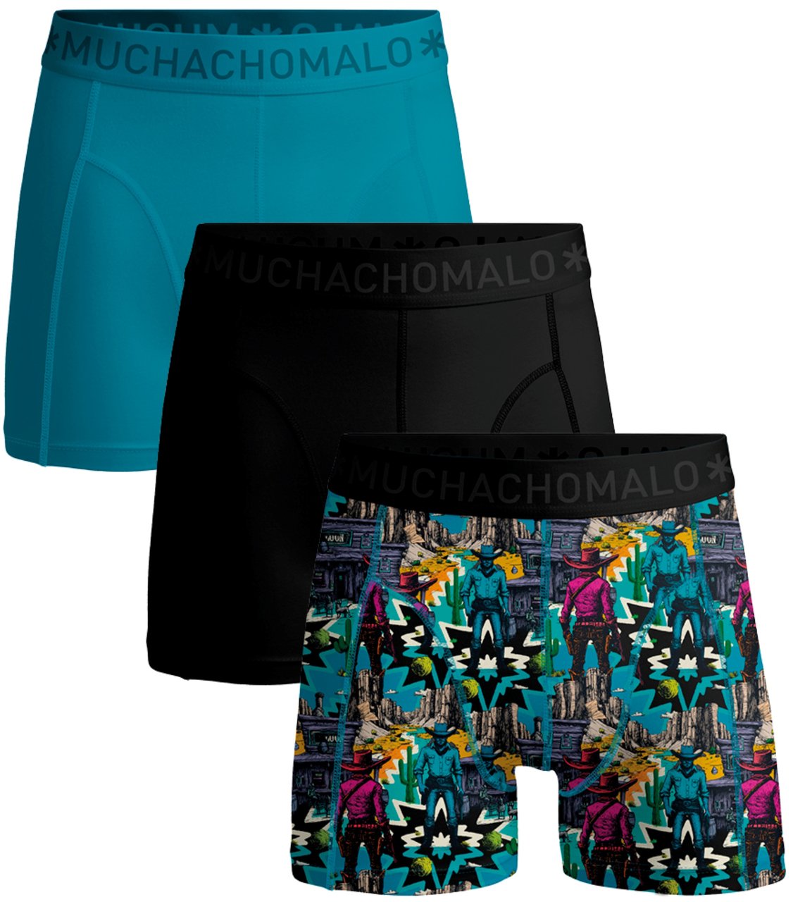 Muchachomalo Boxershorts 3-Pack Multicolor. Divers