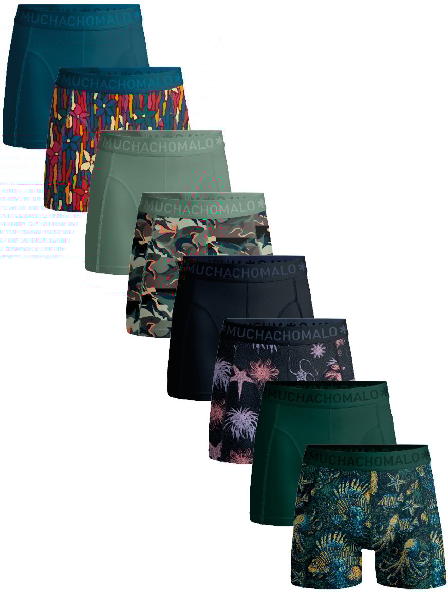 Muchachomalo Boxershorts 8-Pack Multicolor Divers