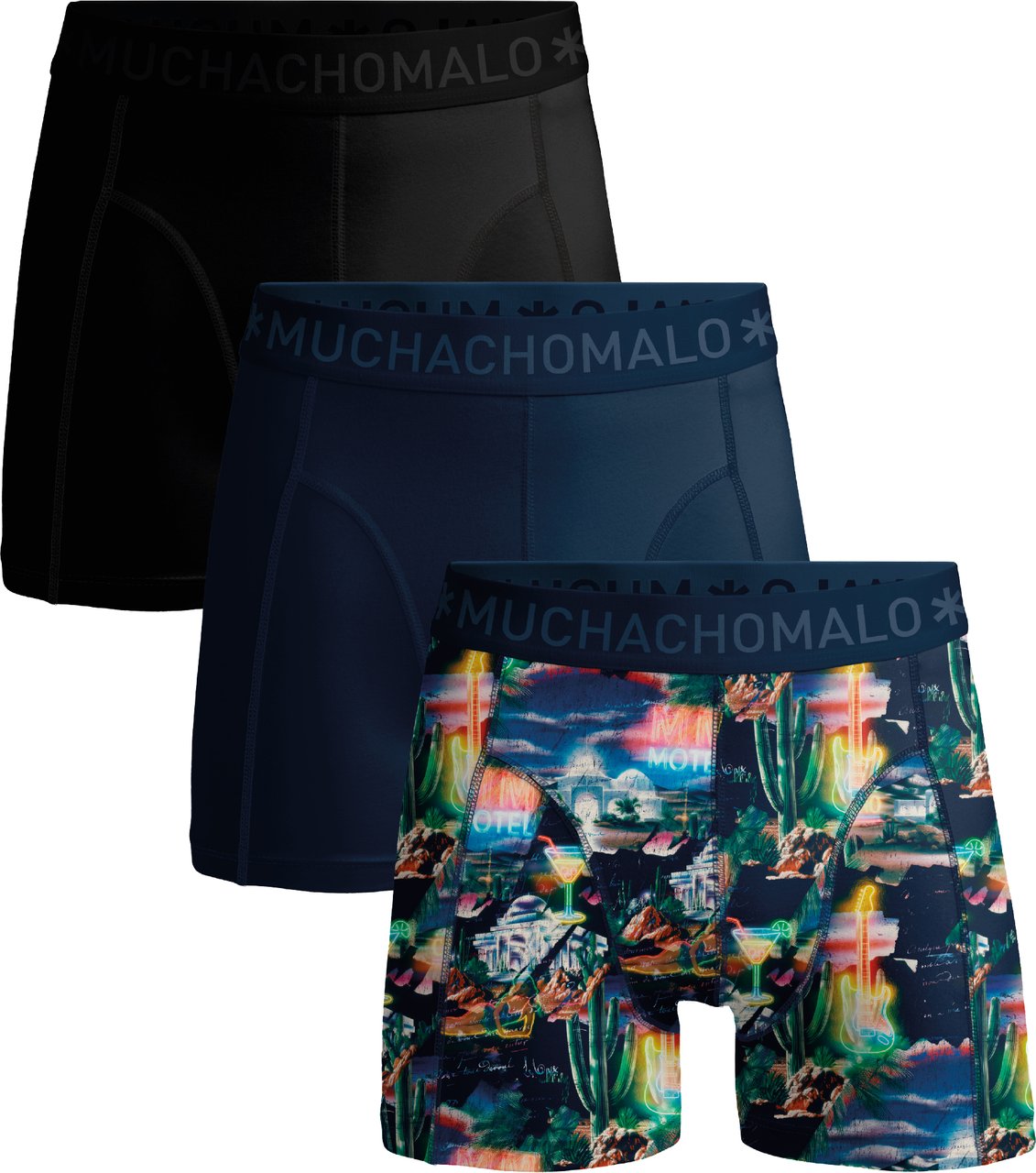 Muchachomalo Boxershorts 3-Pack Multicolor. Divers