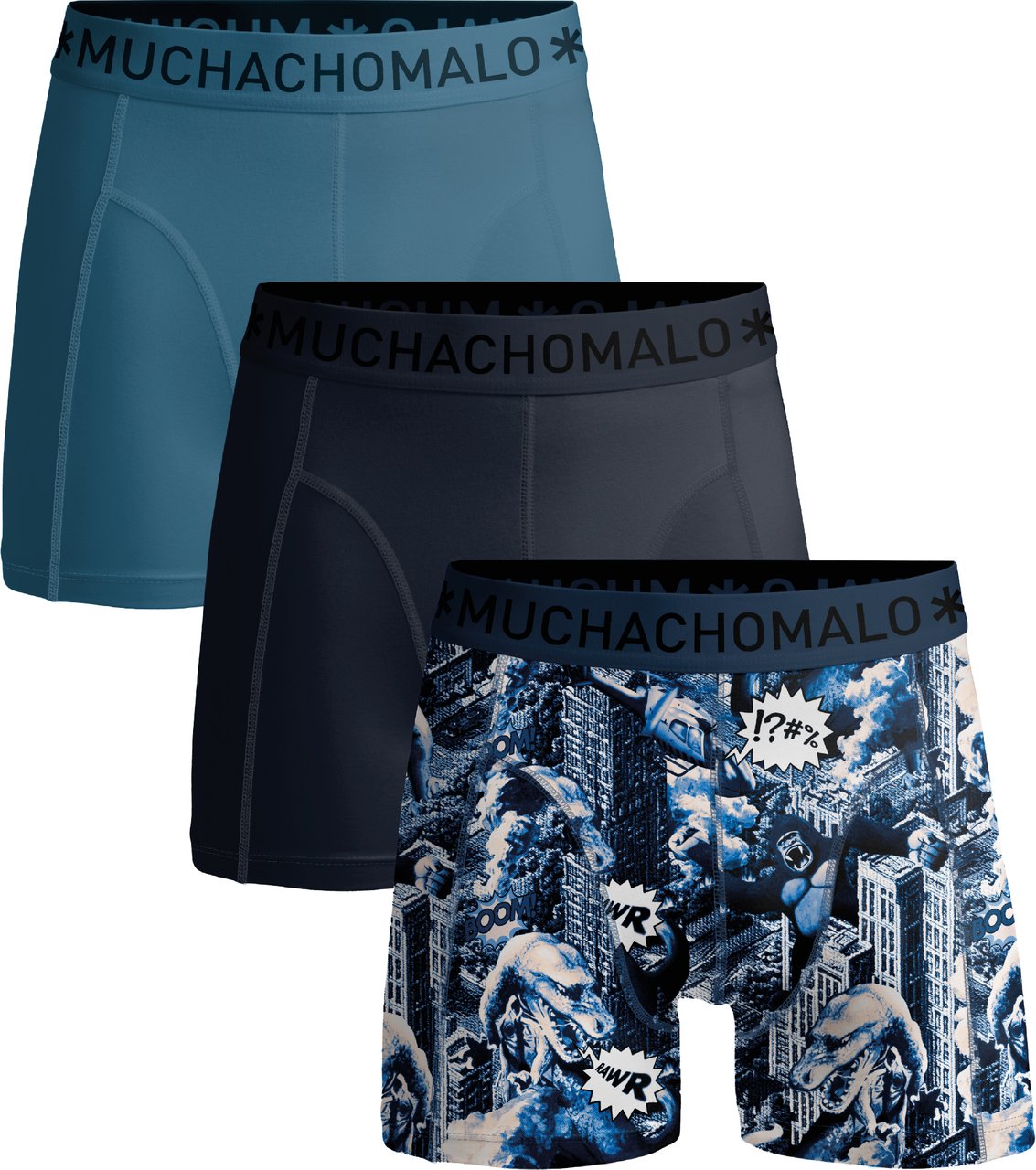 Muchachomalo Boxershorts 3-Pack Multicolor. Divers