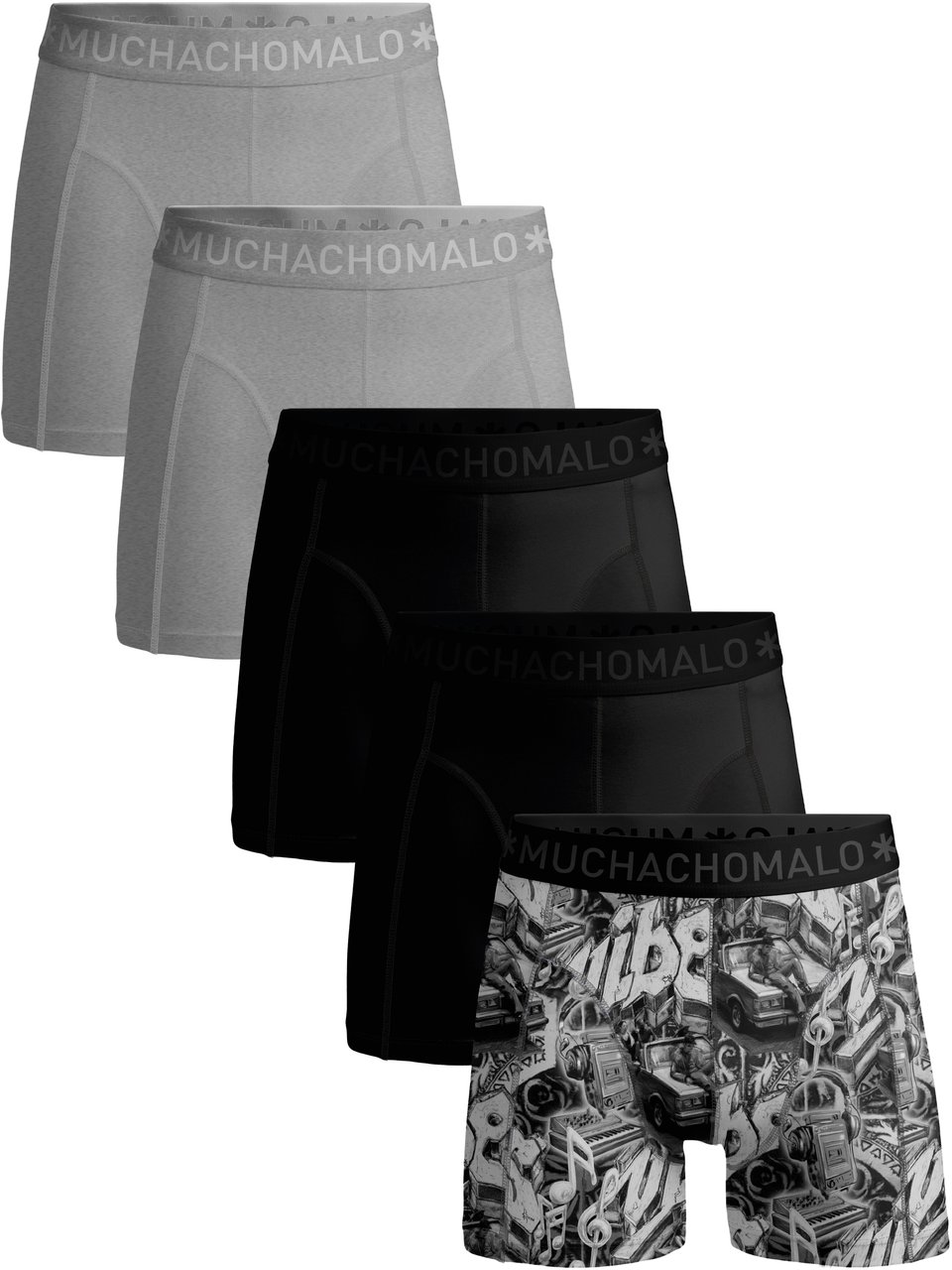 Muchachomalo Boxershorts 5-Pack Multicolor. Divers