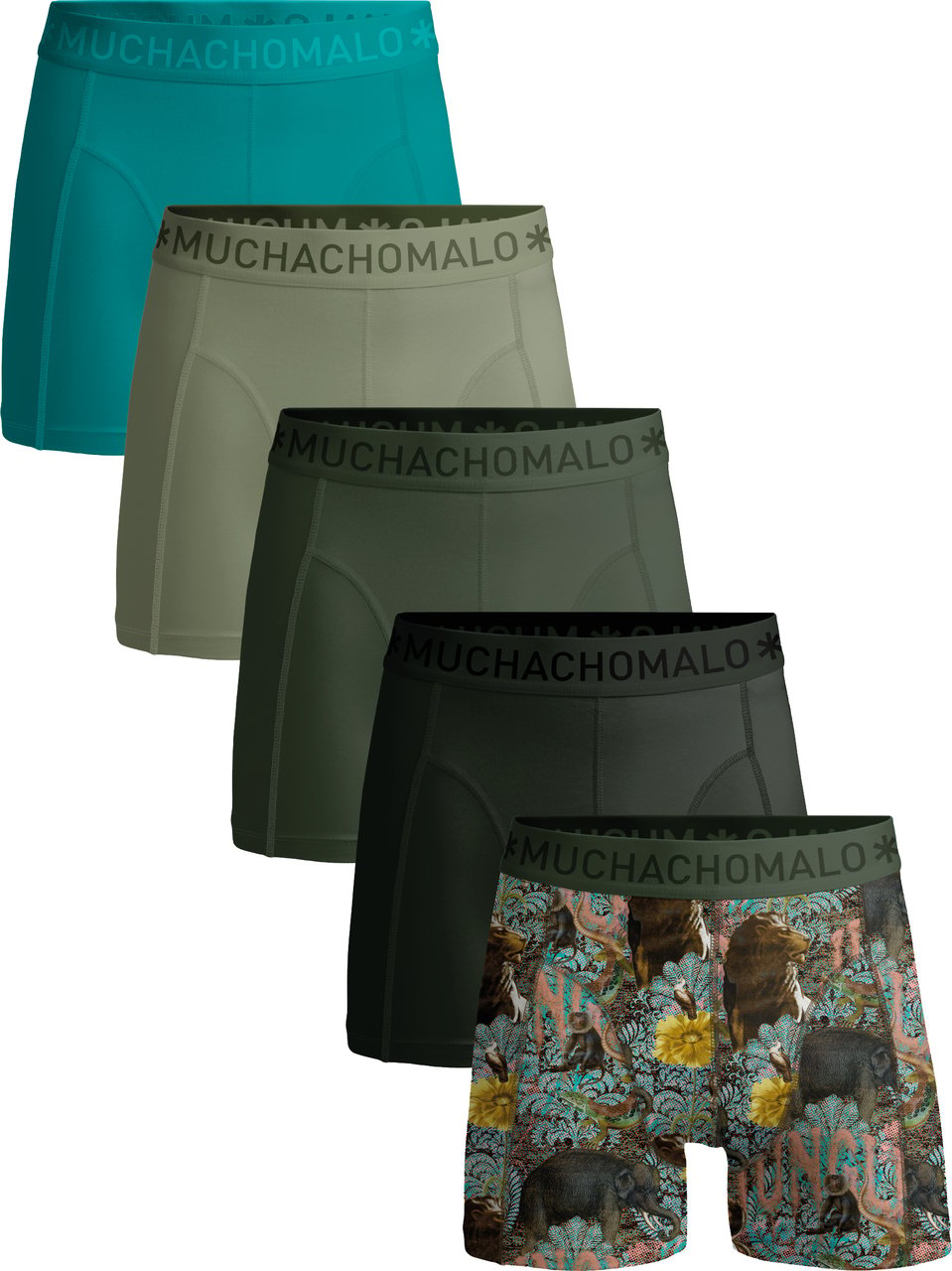 Muchachomalo Boxershorts 5-Pack Multicolor. Divers