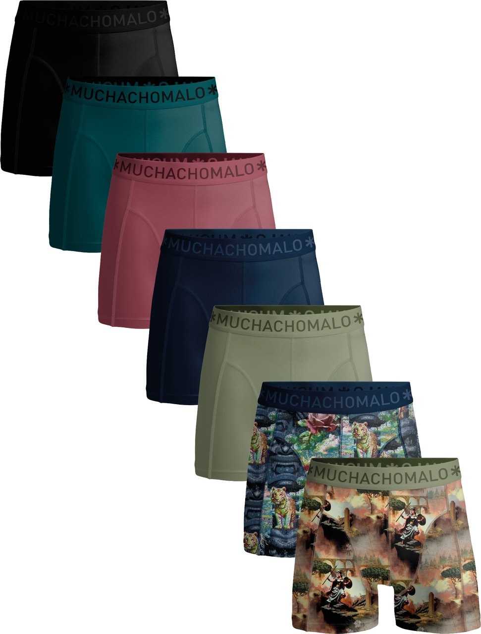 Muchachomalo Boxershorts 7-Pack Multicolor Divers