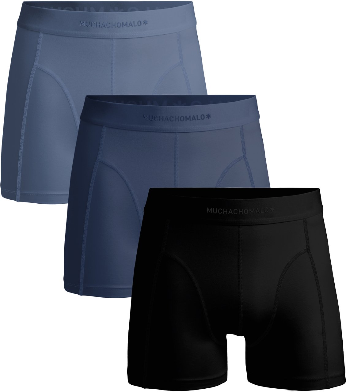 Muchachomalo Boxershorts 3-Pack Multicolor Zwart