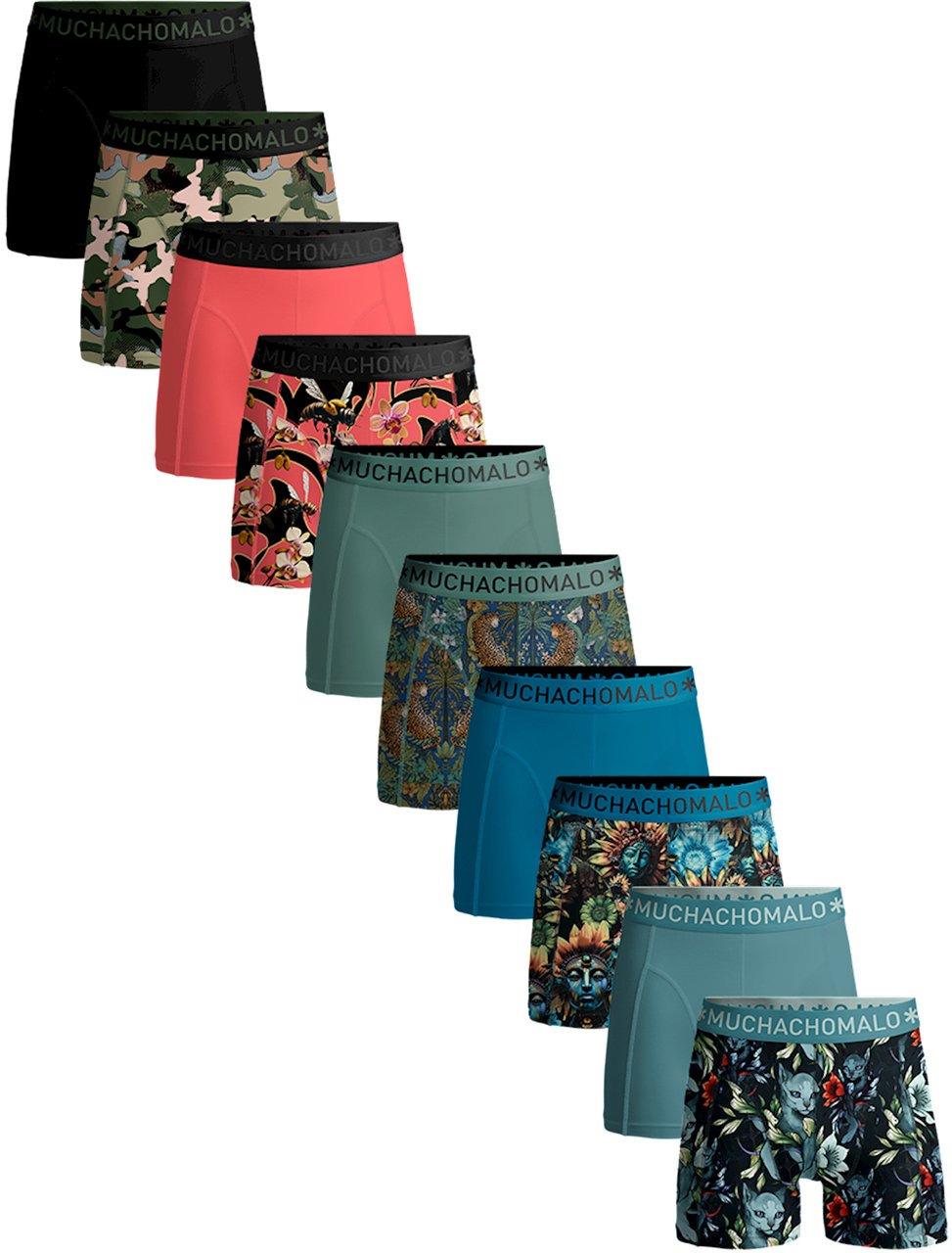 Muchachomalo Boxershorts 10-Pack Multicolor. Divers