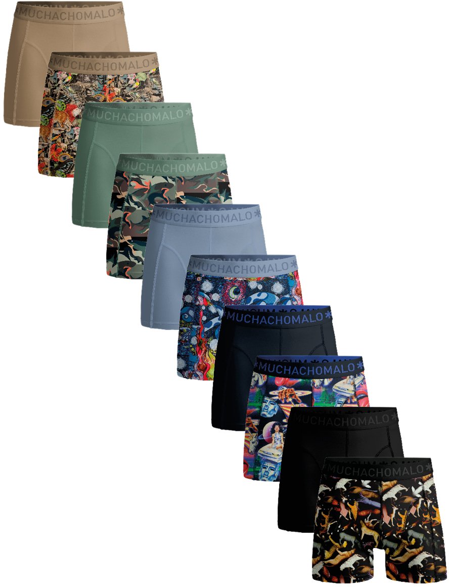 Muchachomalo Boxershorts 10-Pack Multicolor Divers