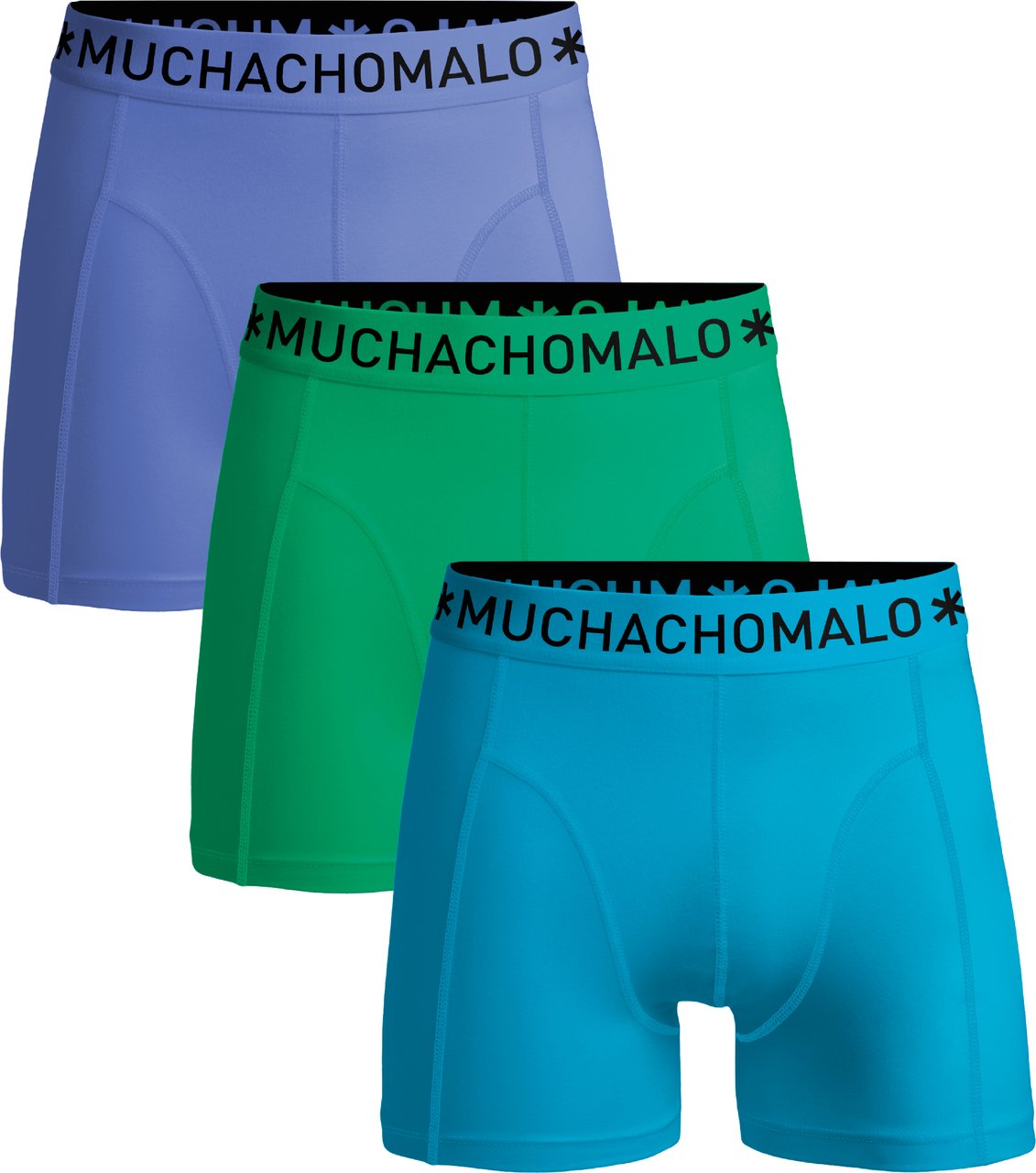 Muchachomalo Boxershorts 3-Pack Multicolor. Blauw