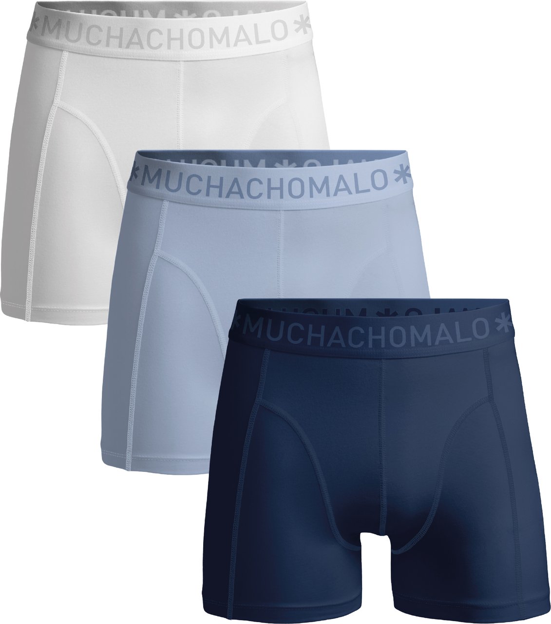 Muchachomalo Boxershorts 3-Pack Multicolor. Wit