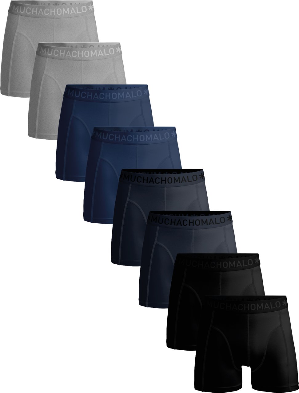 Muchachomalo Boxershorts 8-Pack Multicolor Zwart
