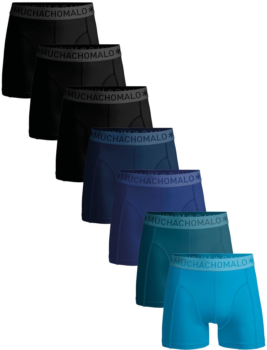 Muchachomalo Boxershorts 7-Pack Multicolor Zwart