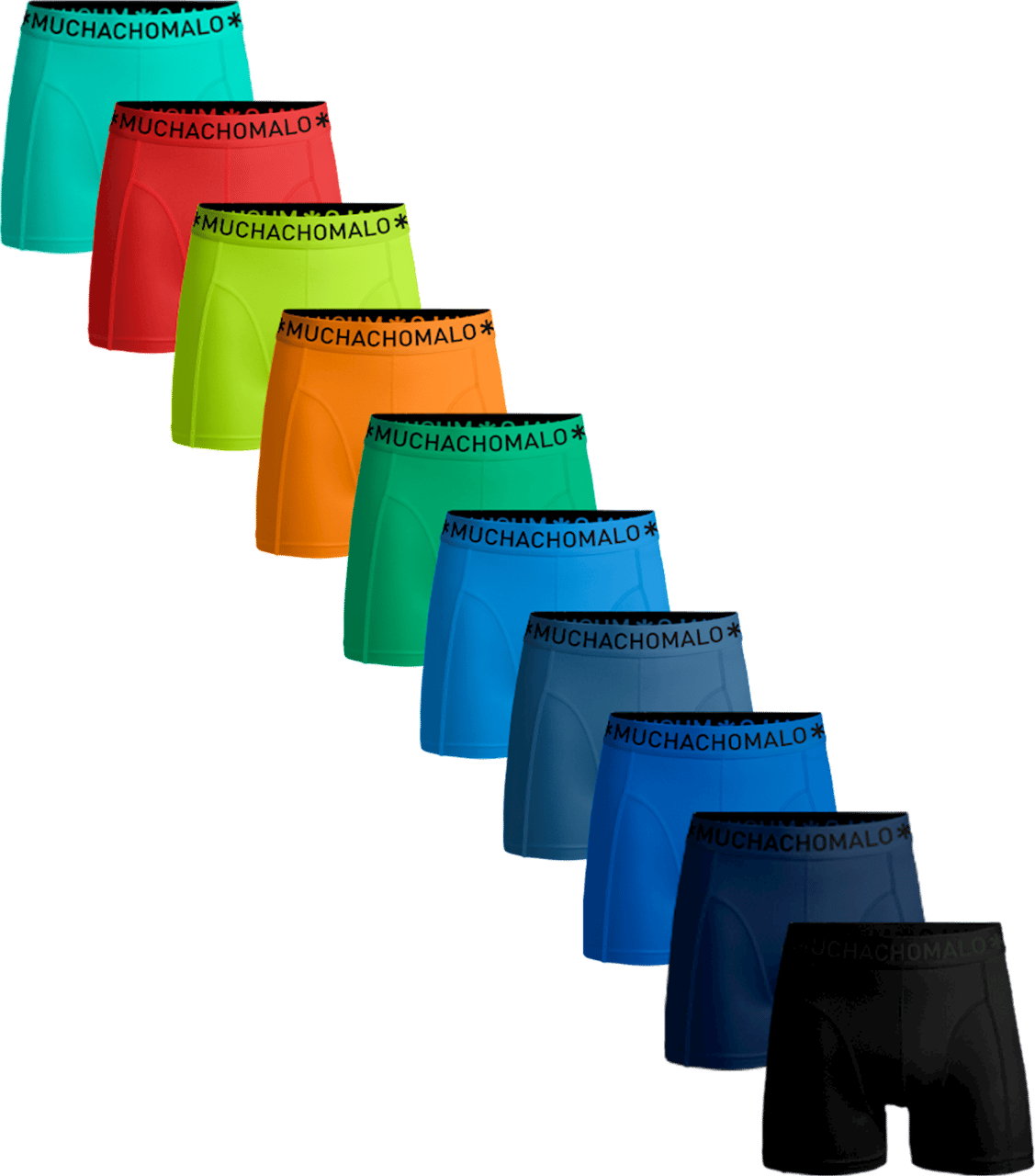 Muchachomalo Boxershorts 10-Pack Multicolor Divers
