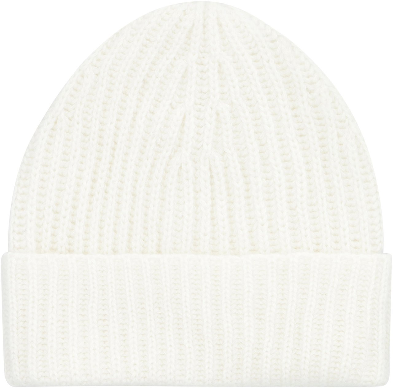 Muchachomalo Ribbed knit beanie Wit
