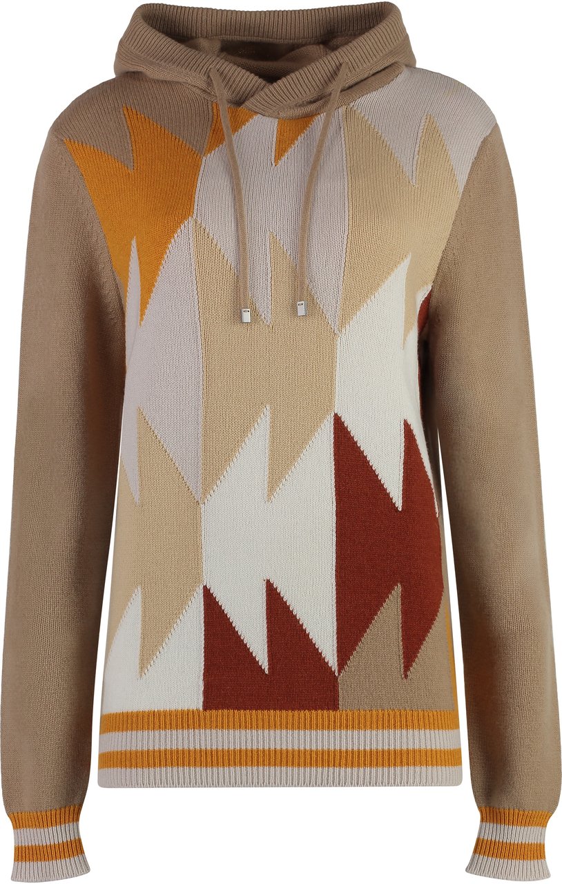 Muchachomalo Knitted hoodie Beige