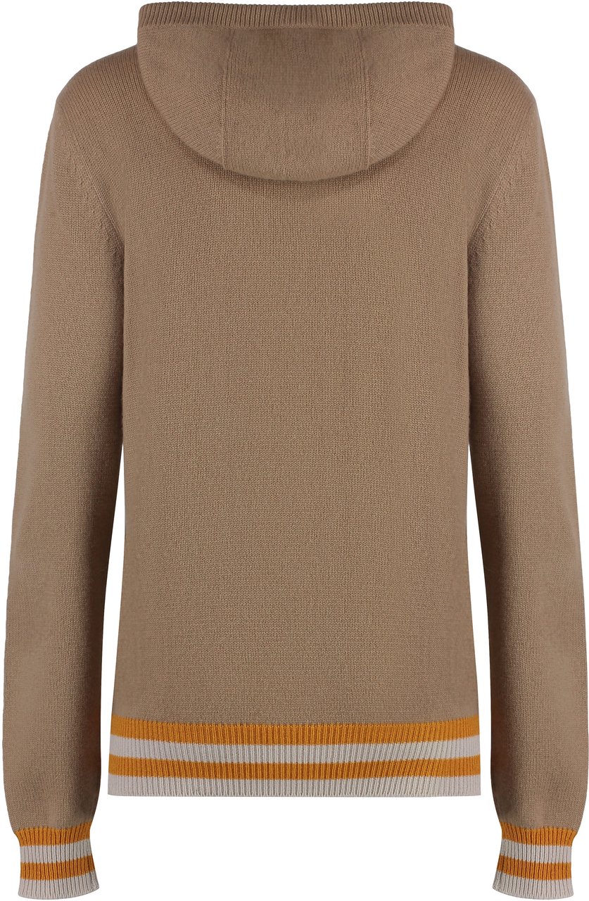 Muchachomalo Knitted hoodie Beige