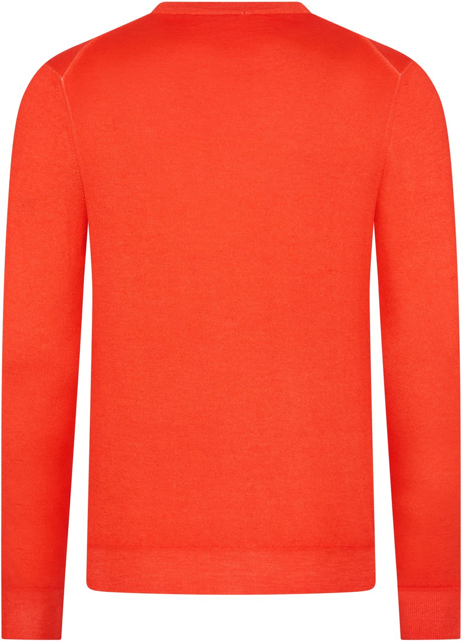 Muchachomalo Red sweater with long sleeves, comfort and style Rood