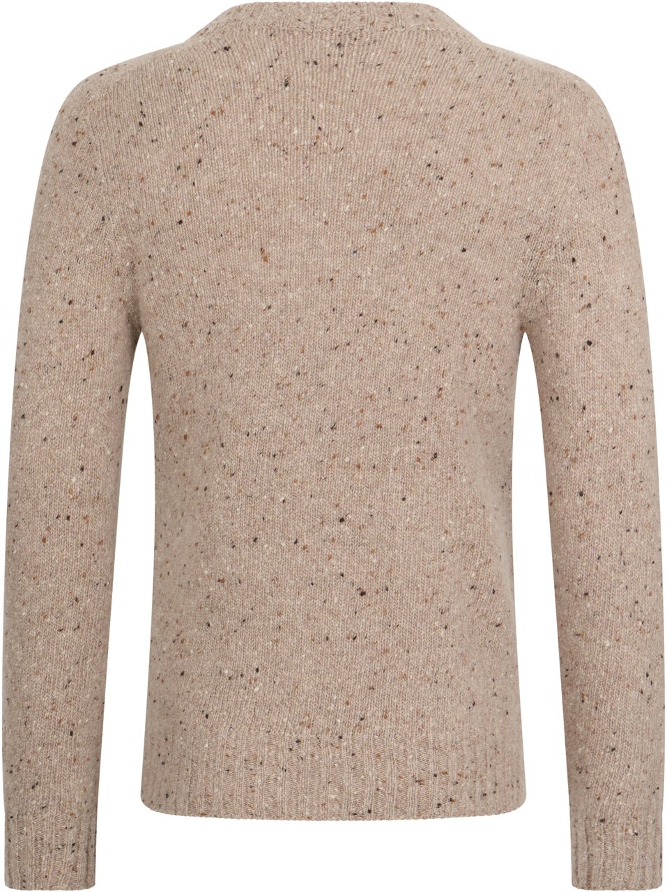 Muchachomalo Soft beige sweater with round neck and versatile design. Neutraal