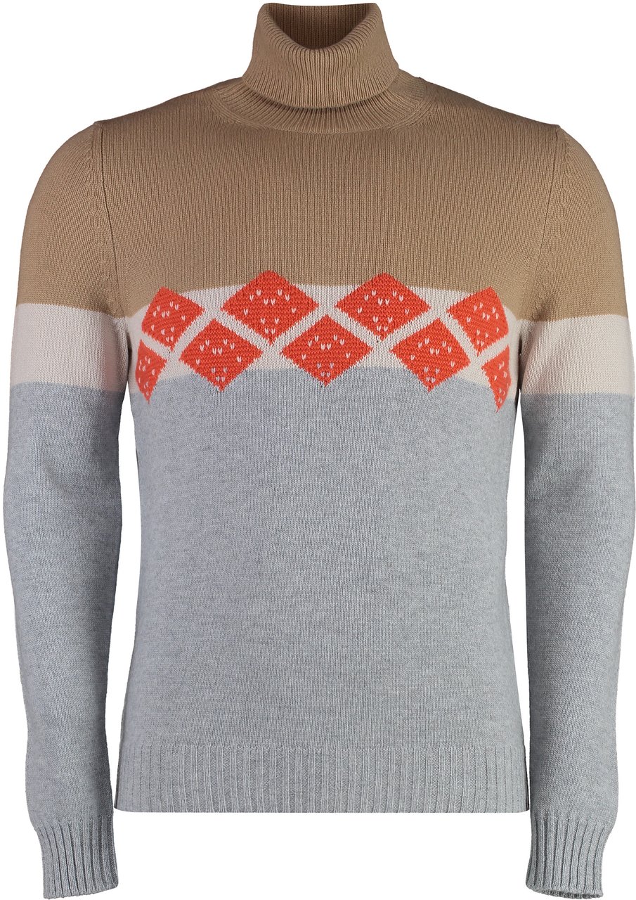Muchachomalo Cashmere turtleneck sweater Beige