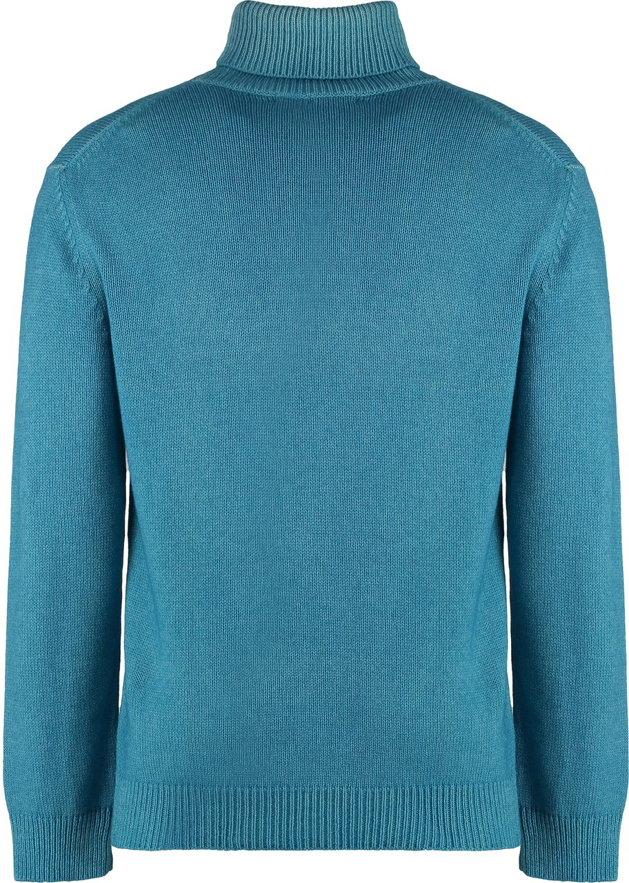 Muchachomalo Cashmere blend turtleneck sweater Blauw