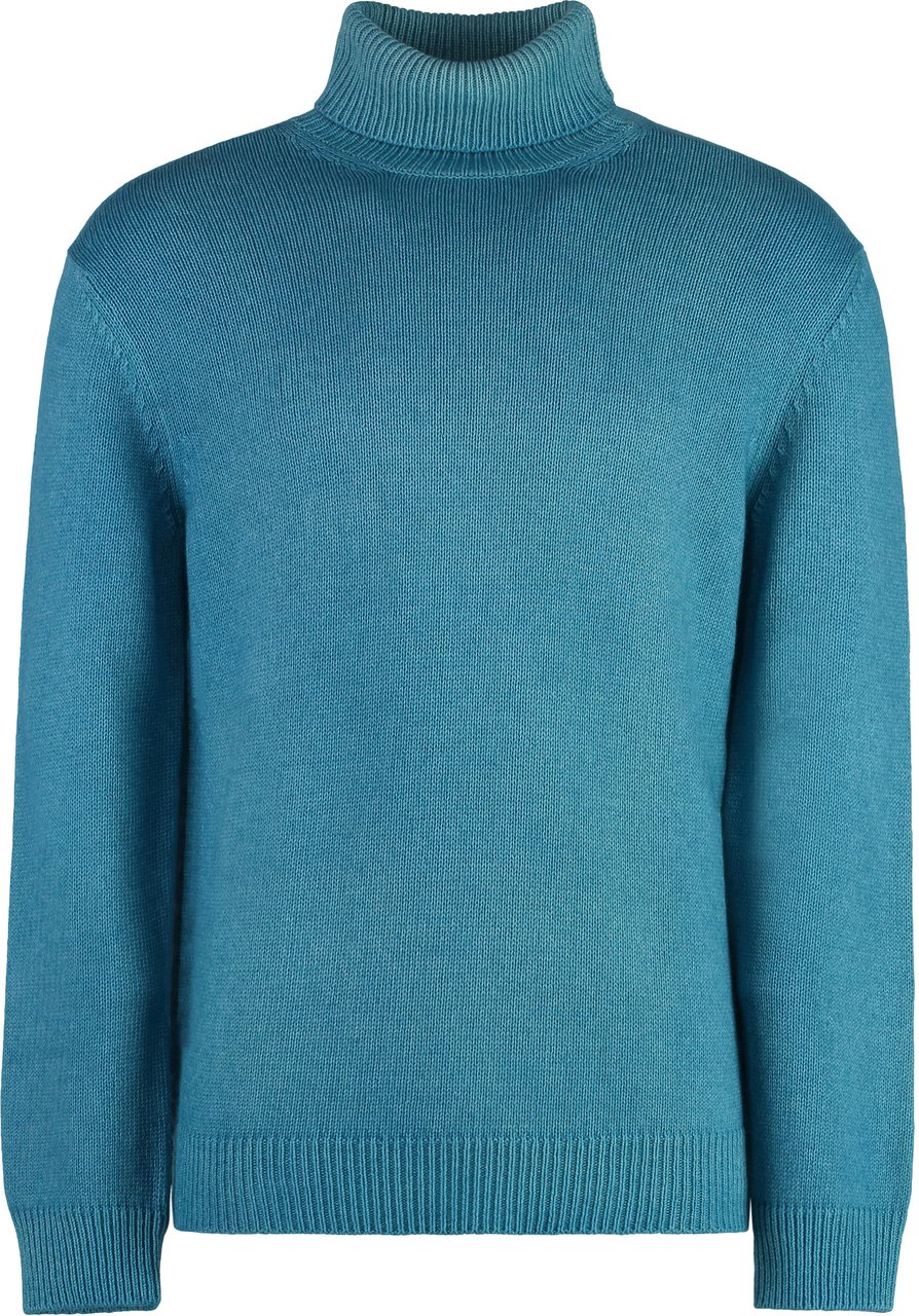 Muchachomalo Cashmere blend turtleneck sweater Blauw
