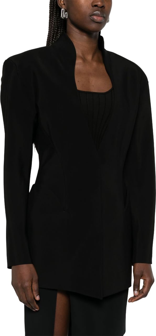 MUGLER Tailored Black Jacket Zwart