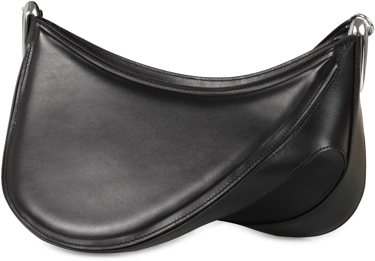 MUGLER Medium Spiral Curve 01 crossbody bag Zwart