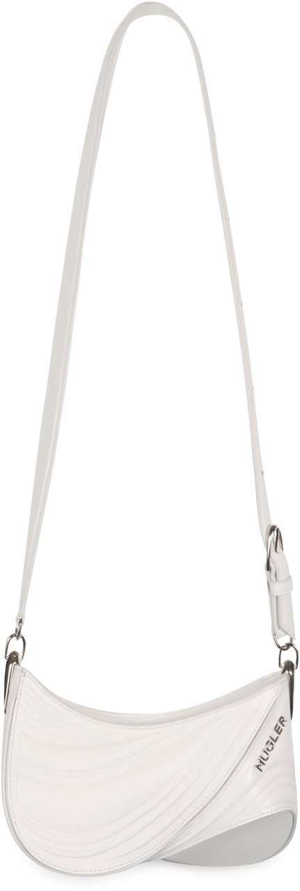 MUGLER Medium Spiral Curve 01 crossbody bag Neutraal