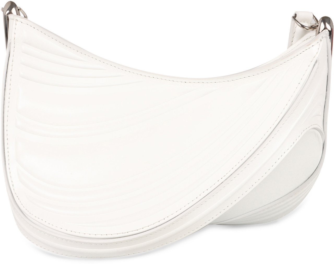 MUGLER Medium Spiral Curve 01 crossbody bag Neutraal