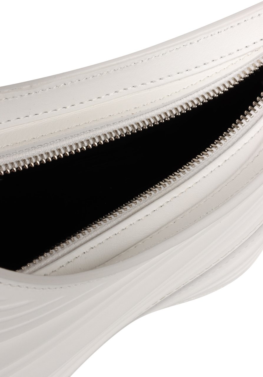 MUGLER Medium Spiral Curve 01 crossbody bag Neutraal