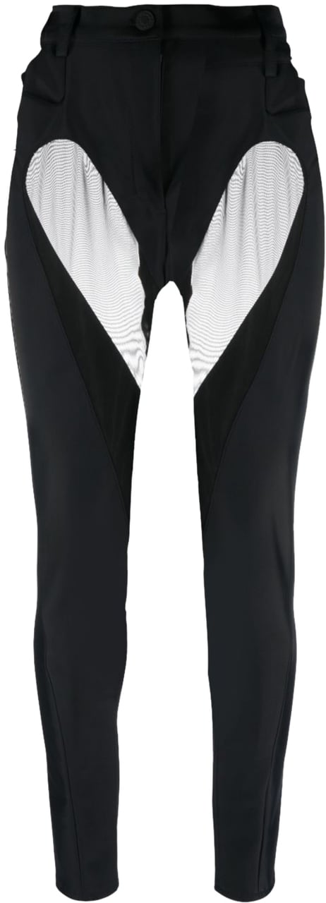 MUGLER Trousers Black Zwart