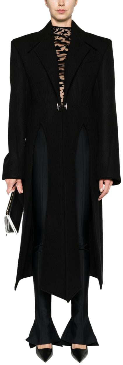 MUGLER Coats Black Zwart