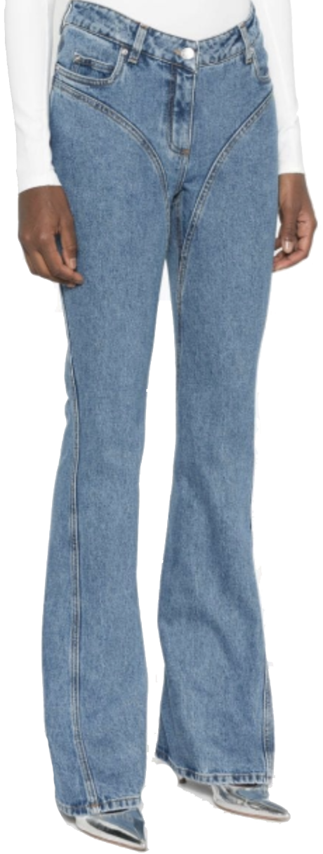 MUGLER Denim Pants Tokyo Dark Blue Blauw
