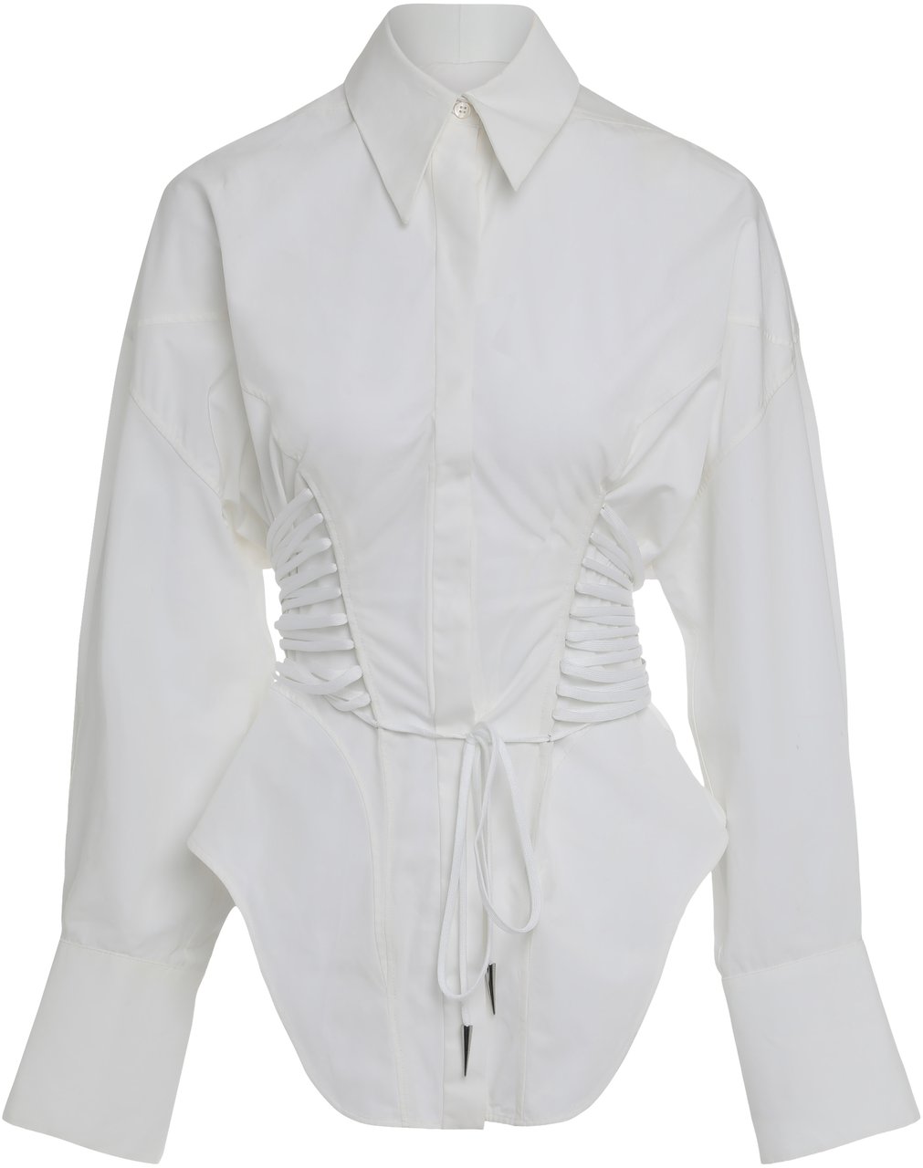 MUGLER Cotton shirt Wit