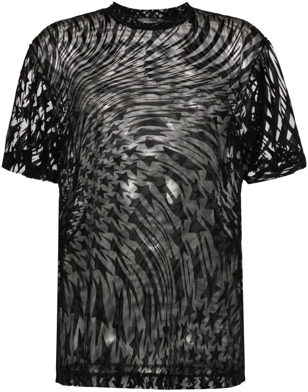 MUGLER Top Black Zwart
