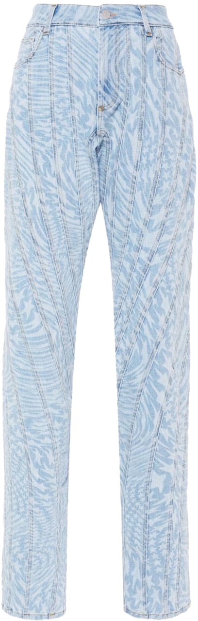 MUGLER Trousers Printed Star Divers