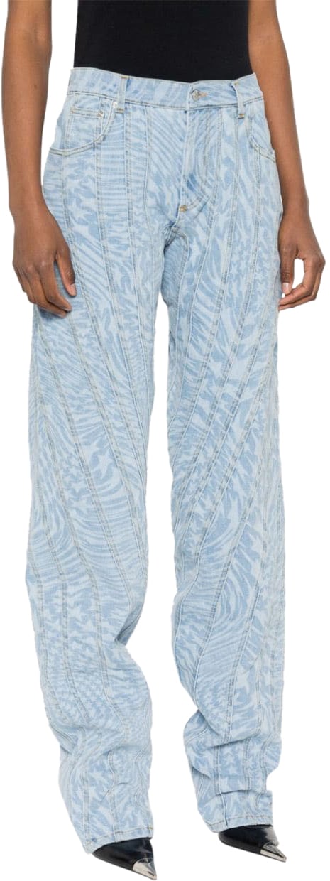 MUGLER Trousers Printed Star Divers