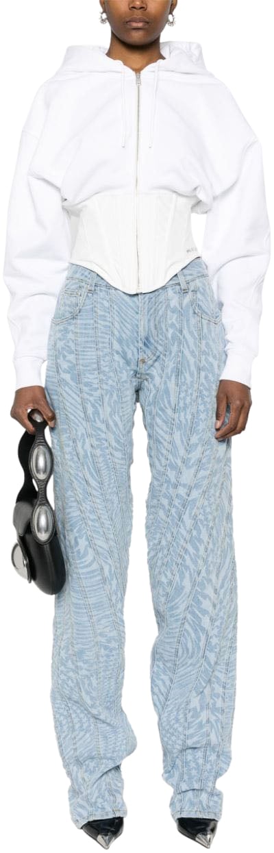 MUGLER Trousers Printed Star Divers
