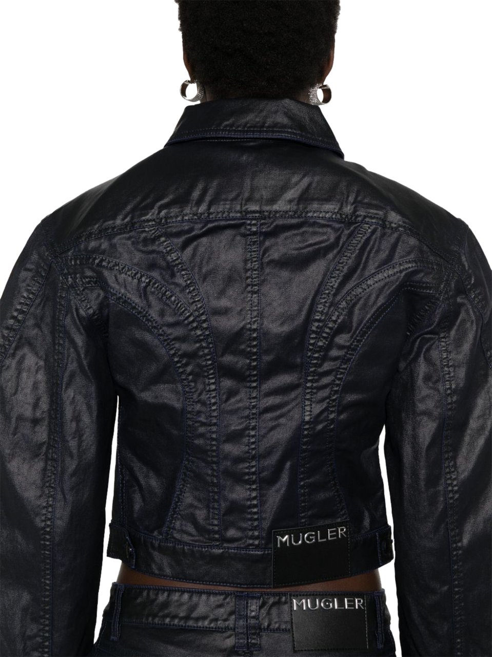 MUGLER Jackets Midnight Blueblack Blauw