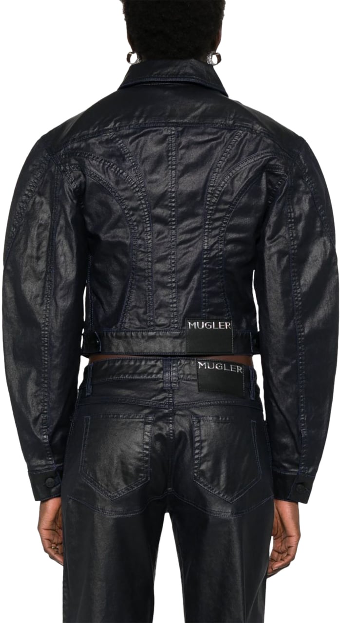 MUGLER Jackets Midnight Blueblack Blauw