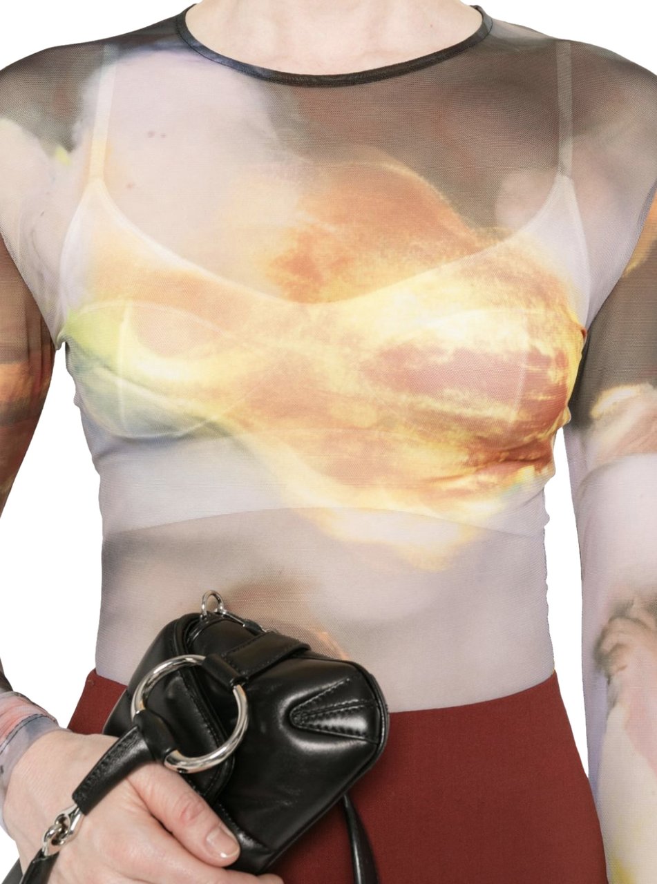 MUGLER Mesh Top Sunset Sees Divers