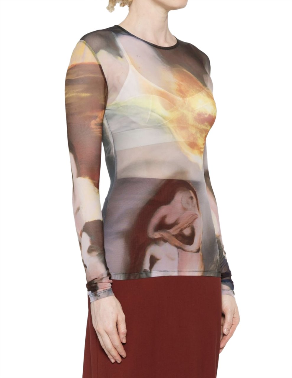 MUGLER Mesh Top Sunset Sees Divers