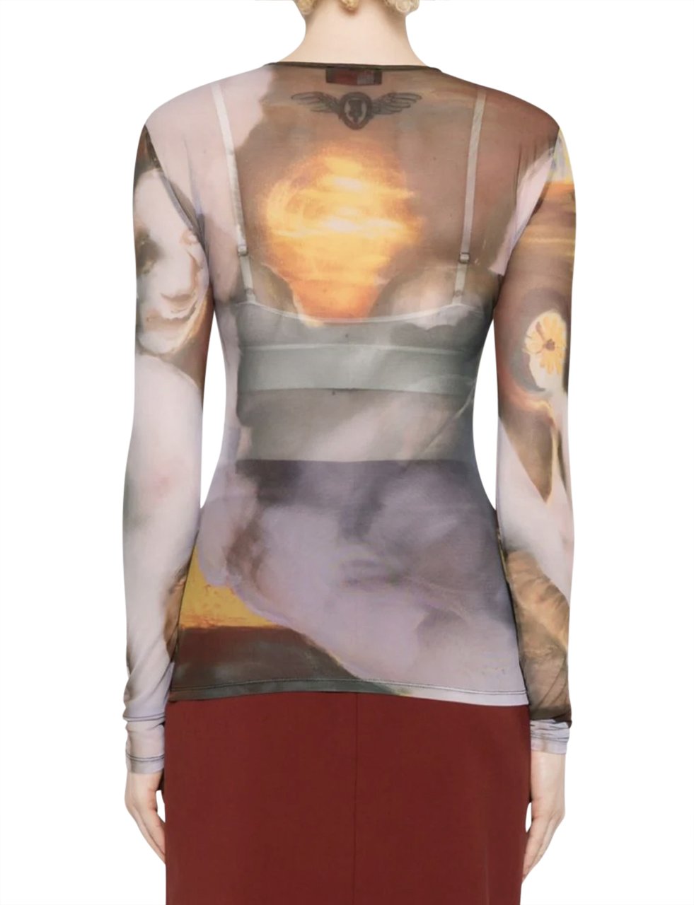 MUGLER Mesh Top Sunset Sees Divers