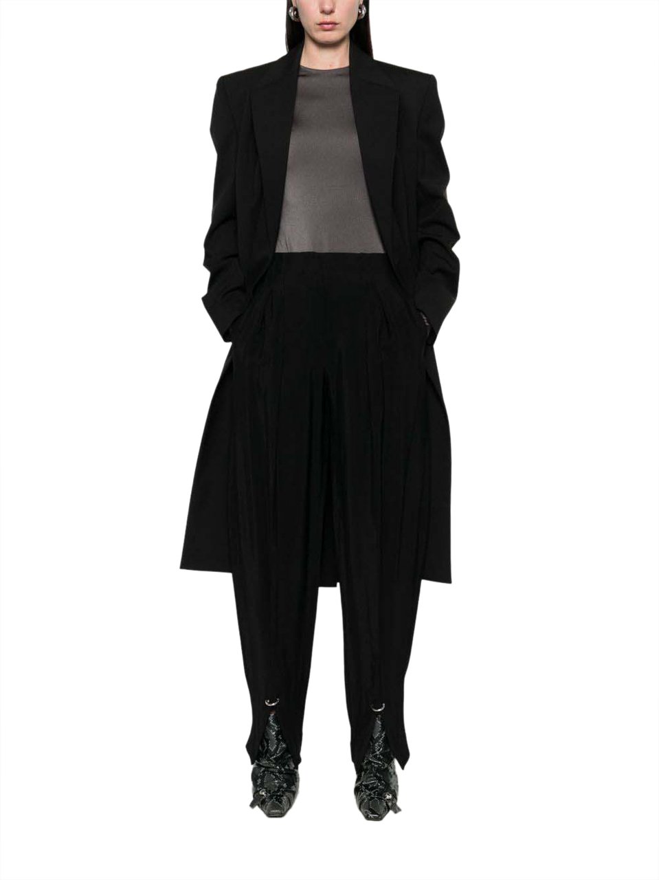 MUGLER Trousers Black Zwart