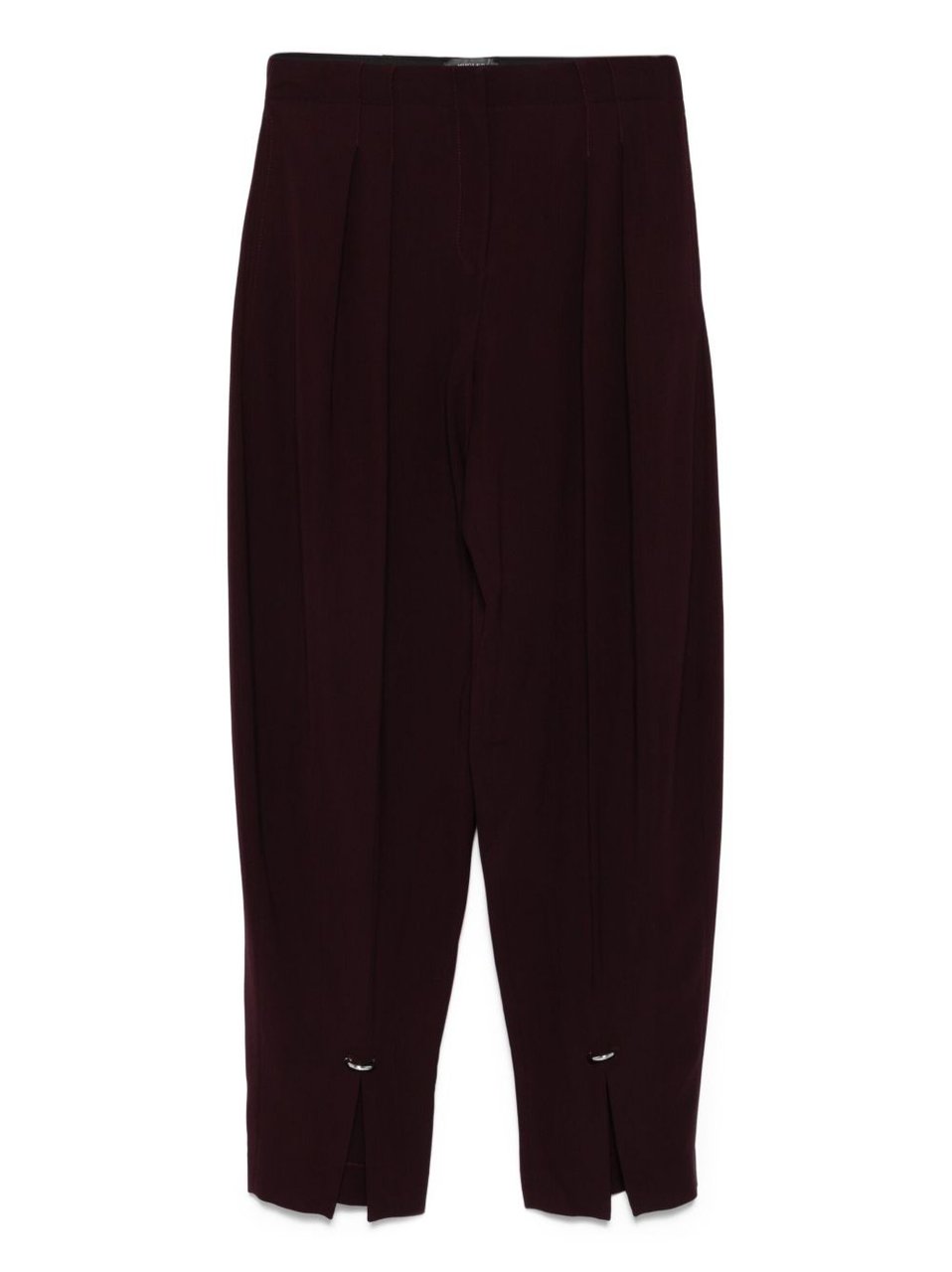 MUGLER Trousers Burgundy Paars