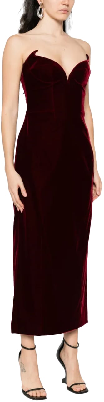 MUGLER Robe Blood Red Divers