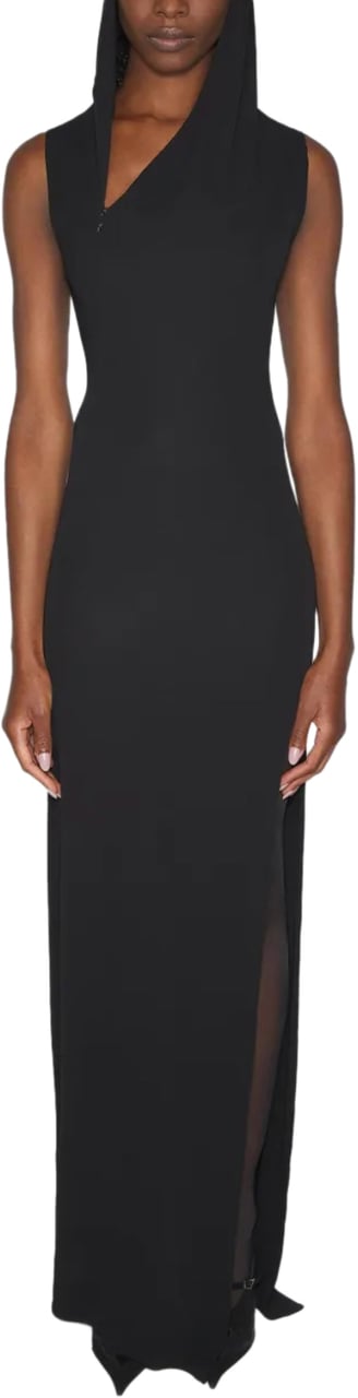 MUGLER Hooded Robe Black Zwart