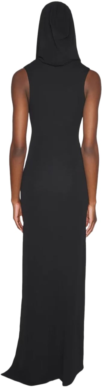 MUGLER Hooded Robe Black Zwart